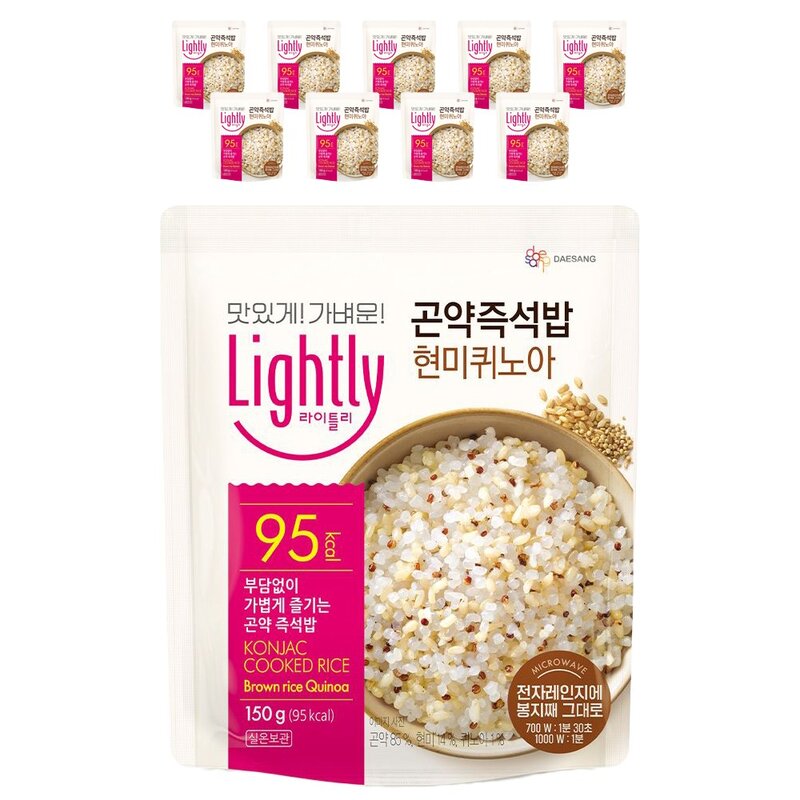 라이틀리 곤약즉석밥 현미퀴노아, 150g, 20개