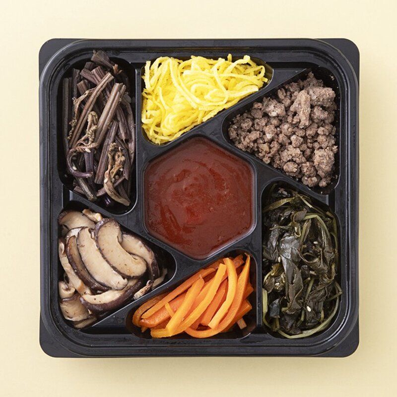 슈퍼키친 바로만든 소고기나물 비빔밥 재료, 210g, 2개