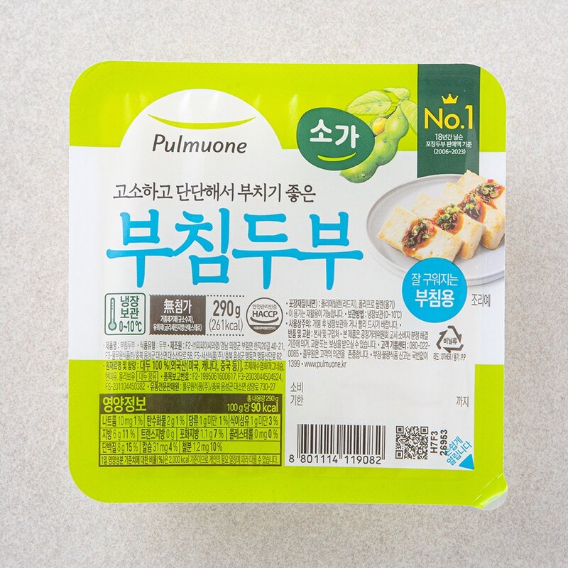 풀무원 소가 부침두부, 290g, 1개