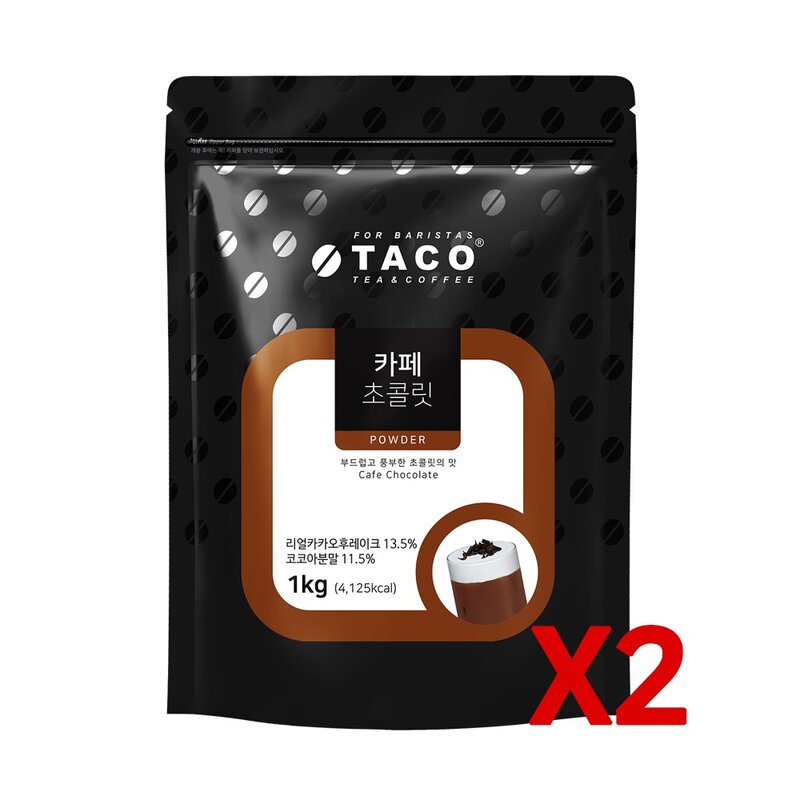 타코 카페 초콜릿 파우치, 1kg, 1개