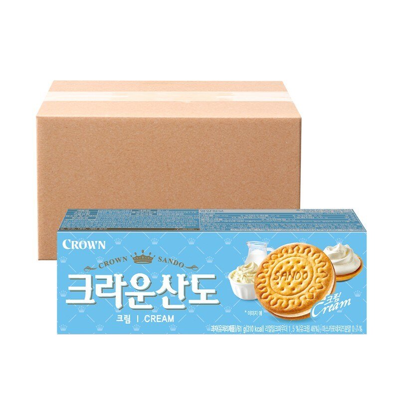 크라운 산도 크림 61g x 5개