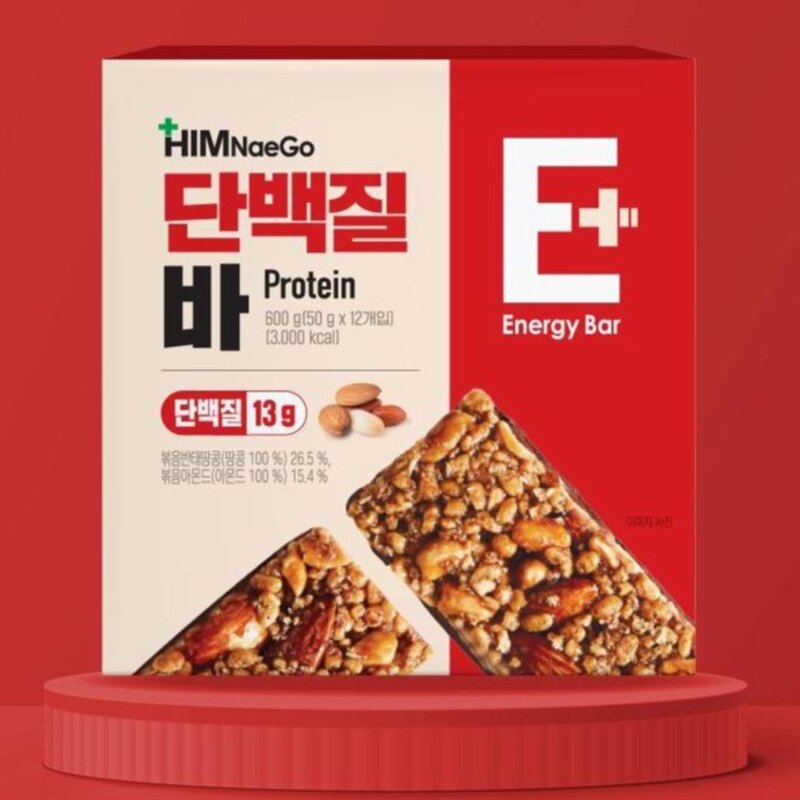 힘내고 단백질바, 12개, 50g