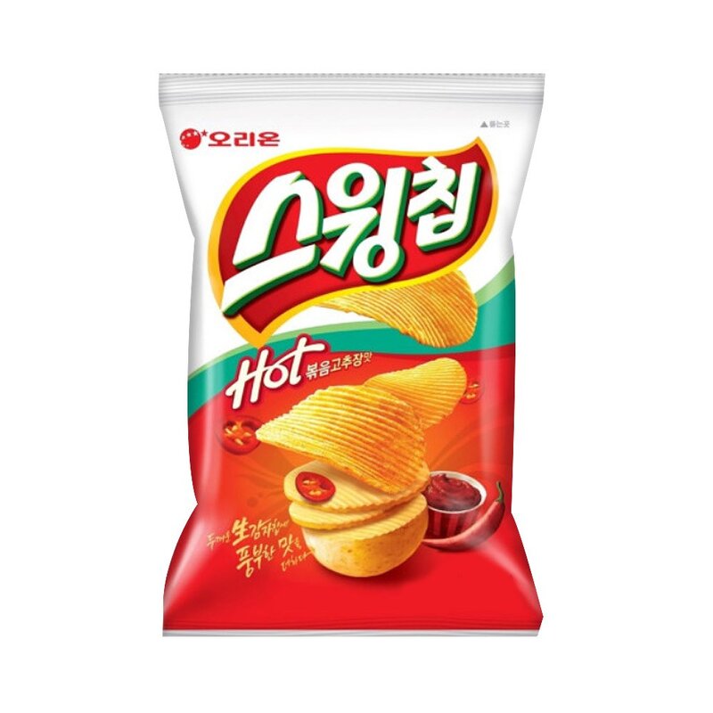 오리온 스윙칩 볶음고추장맛, 60g, 12개