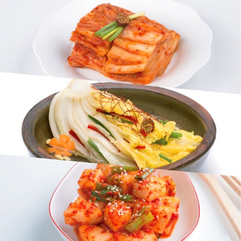 태백하늘 포기1kg + 총각1kg + 오이소박이1kg 3종세트, 1세트