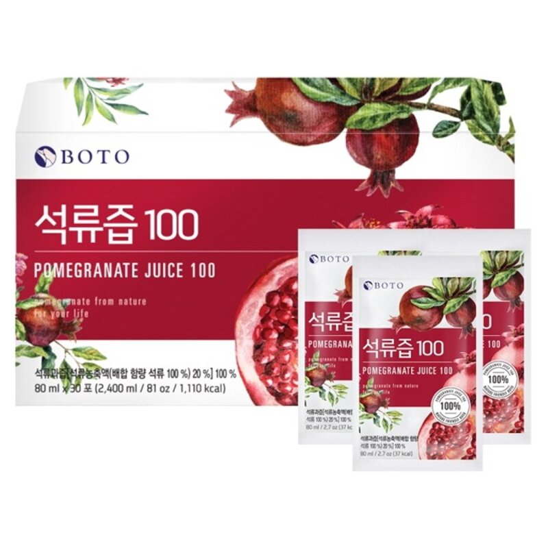 보뚜 석류즙 100, 80ml, 30개