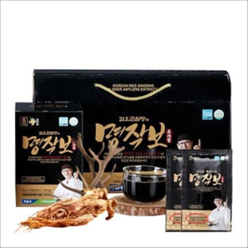 김오곤 녹용홍삼보 명작보 명절선물세트, 90개, 70ml