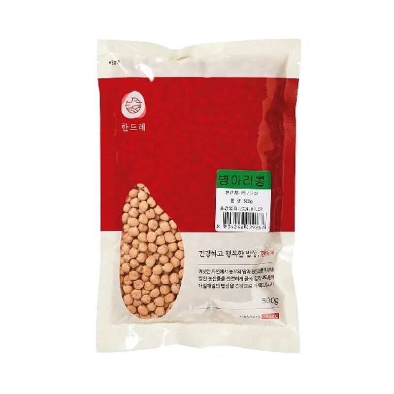 [한드레] 병아리콩 500g x 6봉 (총 3kg), 6개