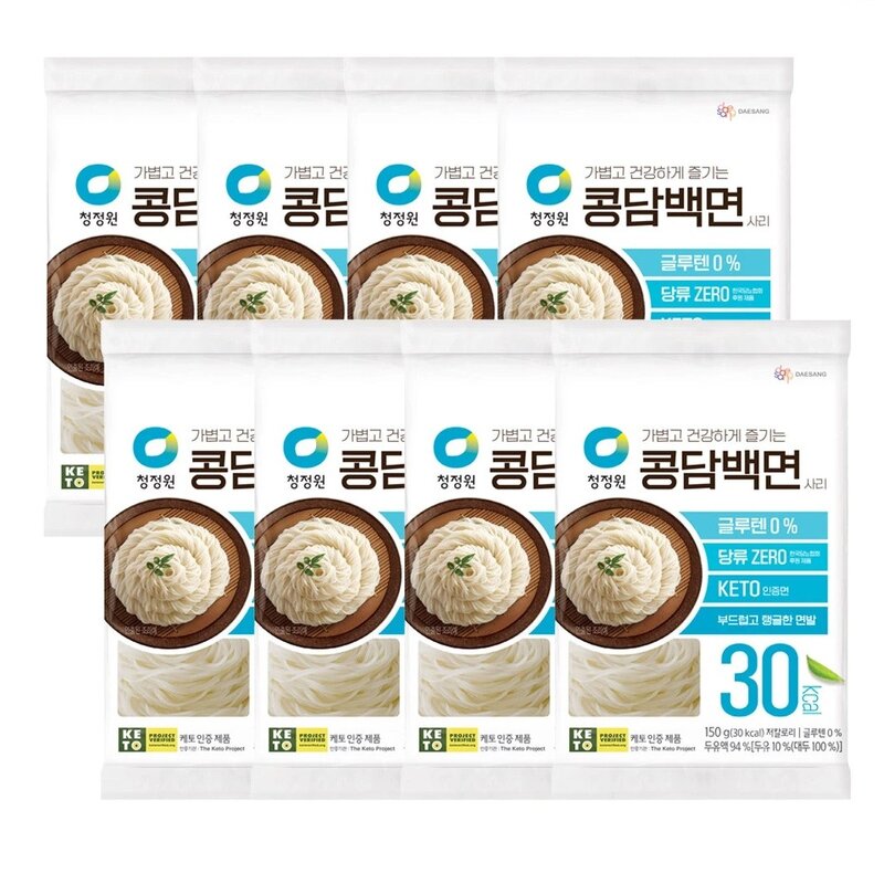 청정원 콩담백면, 8개, 150g