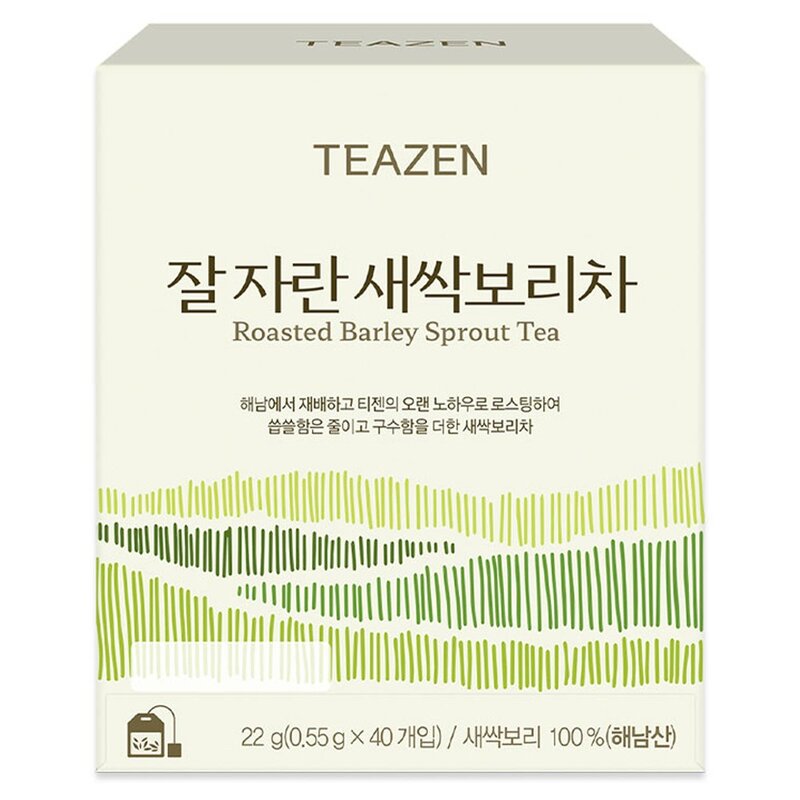 티젠 잘 자란 새싹보리차, 550mg, 100개입, 1개