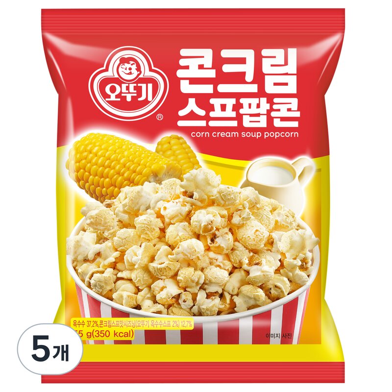 오뚜기 콘크림스프팝콘, 10개, 55g