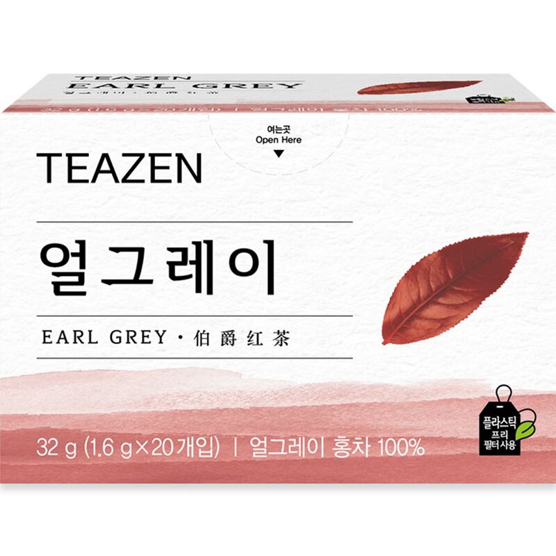 티젠 얼그레이 홍차, 1.6g, 20개입, 1개