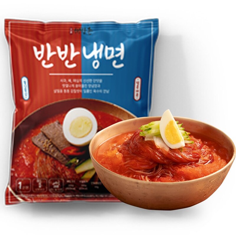 [해방촌냉면] 10인분 반반세트 비빔냉면5인+물냉면5인, 1개, 3.95kg