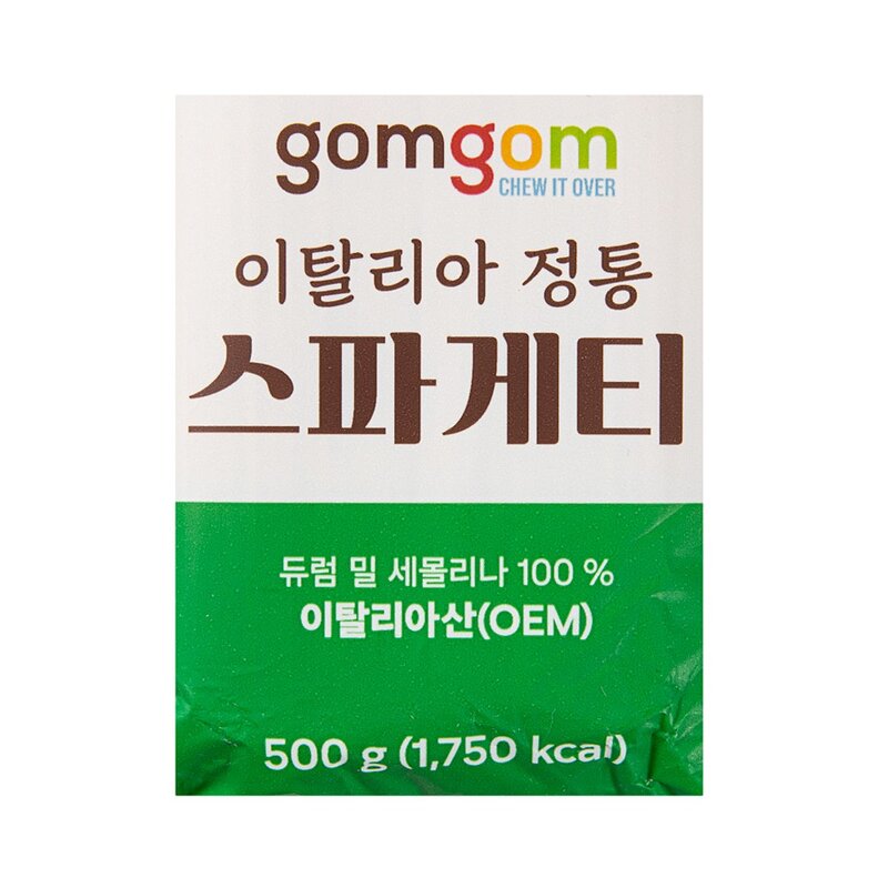 곰곰 이탈리아 정통 스파게티, 500g, 1개