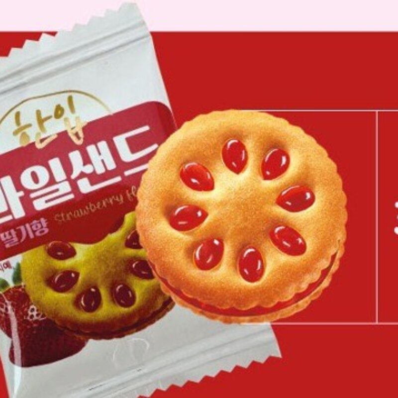 한입 과일 샌드 딸기향, 800g, 1개