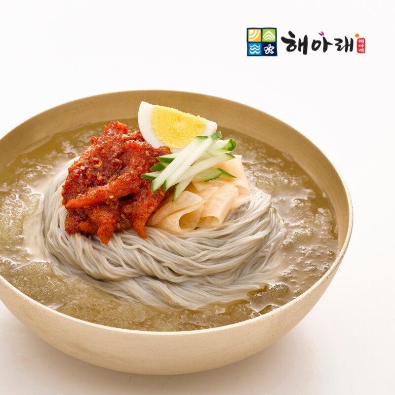 해아래 함흥냉면 물냉면세트 10인분 면사리(2kg)+육수(340g)10봉, 1개