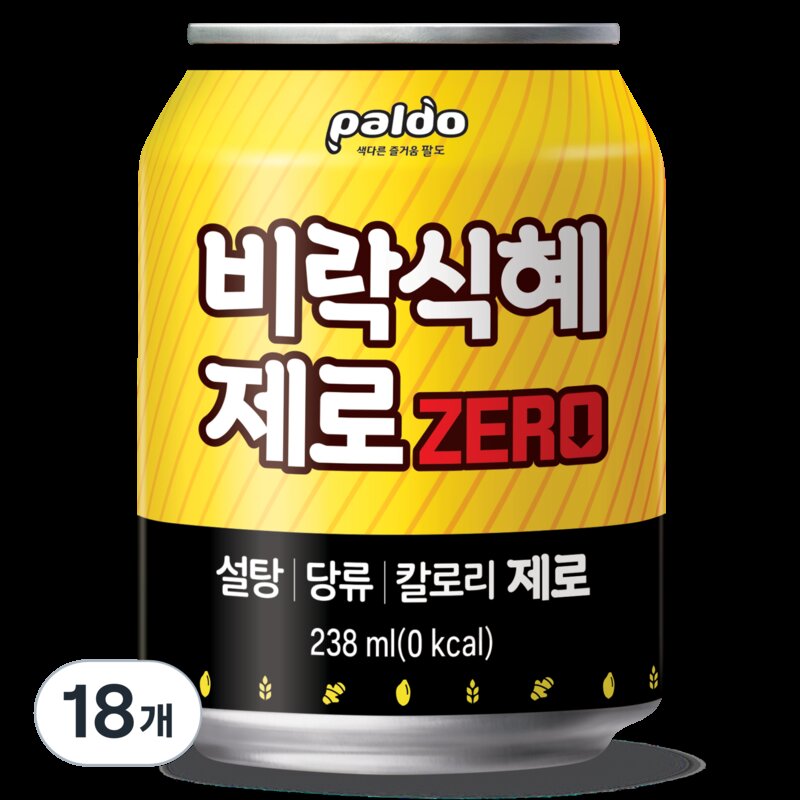 팔도 비락식혜 제로, 238ml, 24개