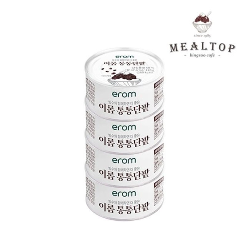 이롬 통통단팥 120gX4캔, 120g, 4개