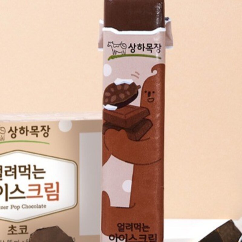 상하목장 얼려먹는 아이스크림 초코, 85ml, 24개