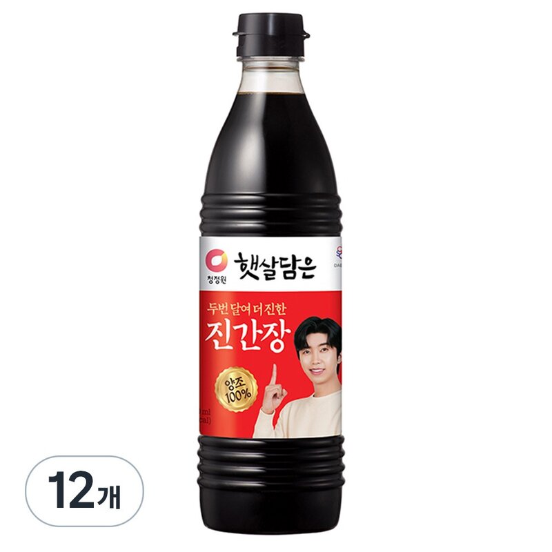 청정원 두번 달여 더 진한 진간장, 500ml, 1개