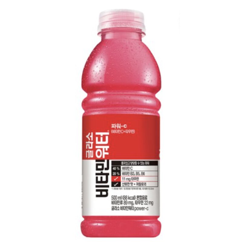 글라소 비타민워터 파워씨 500ml x 12펫, 에너지 500ml x 12pet, 12개