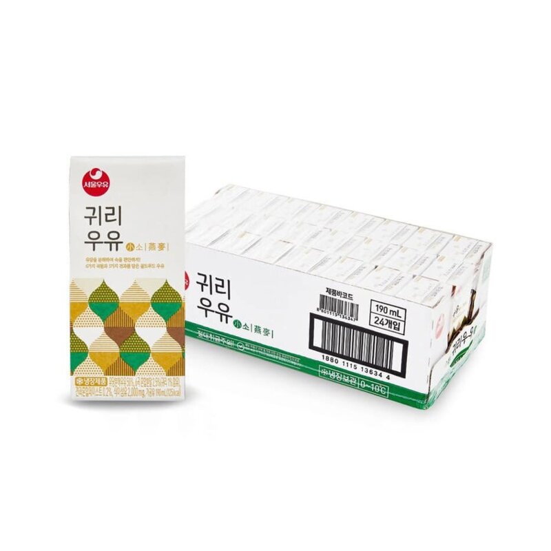 서울우유 귀리우유 750ml x 8 (한박스), 4개