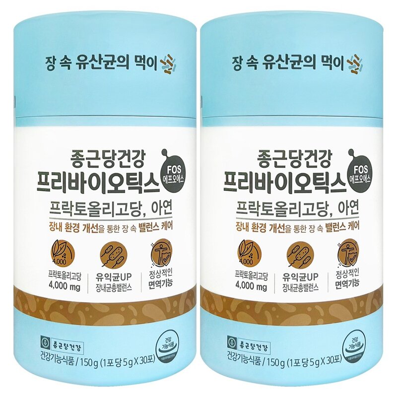 [메가마트]종근당건강 프리바이오틱스 에프오에스 5g*30포(30일분), 150g, 1개