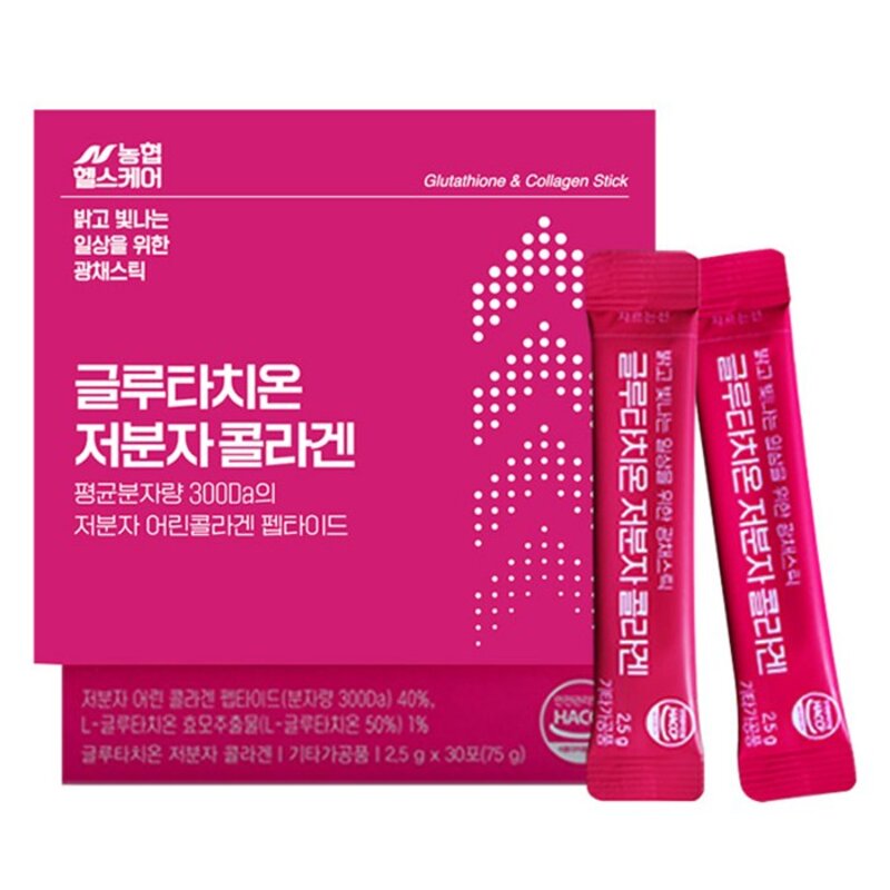 농협헬스케어 글루타치온 저분자 콜라겐 30p, 75g, 1개