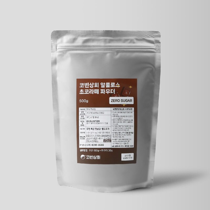 코빈 제로슈가 알룰로스 생초콜릿라떼, 1개, 1개입, 500g