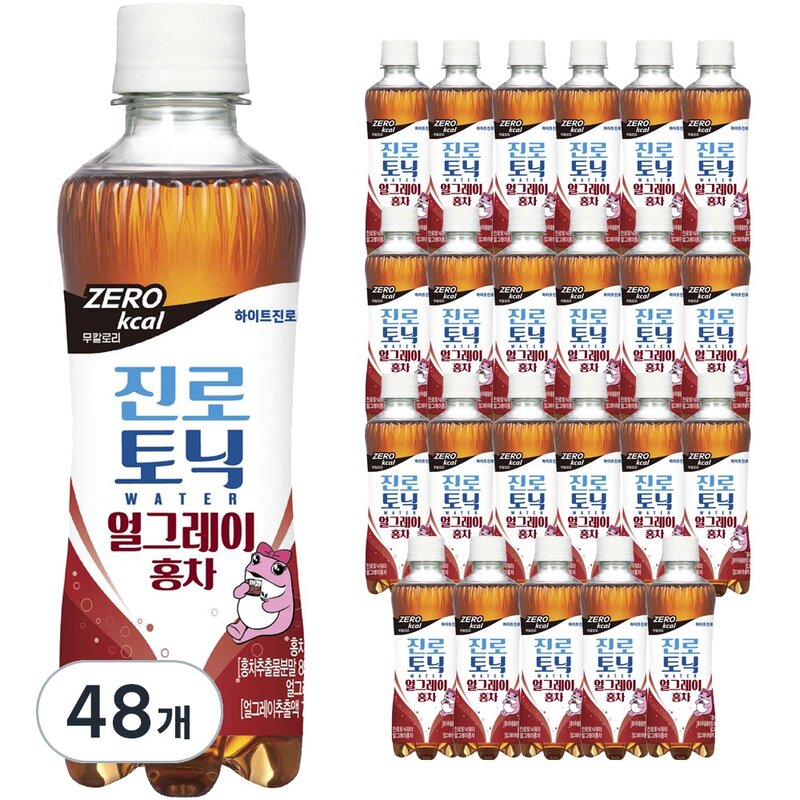 하이트진로 토닉워터 얼그레이홍차 제로칼로리, 300ml, 24개