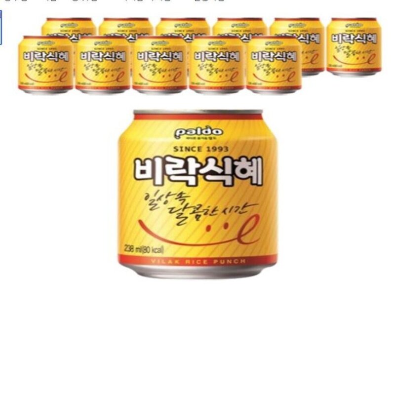 팔도 비락식혜, 238ml, 30개, 30개