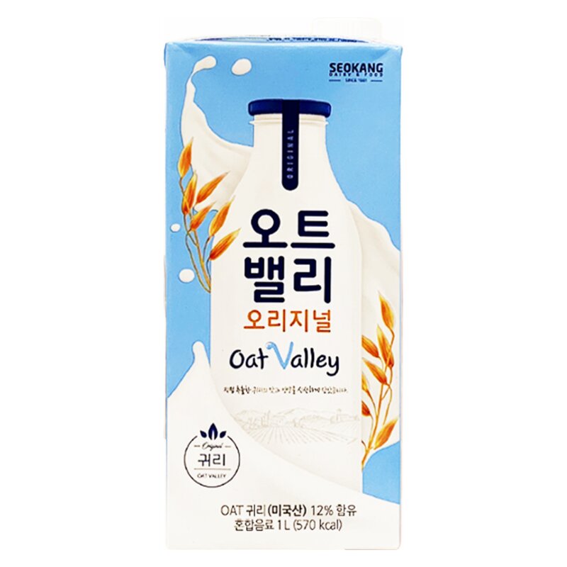 서강유업(주) 오트밸리 오리지널(귀리) 1 000ml, 1L, 5개