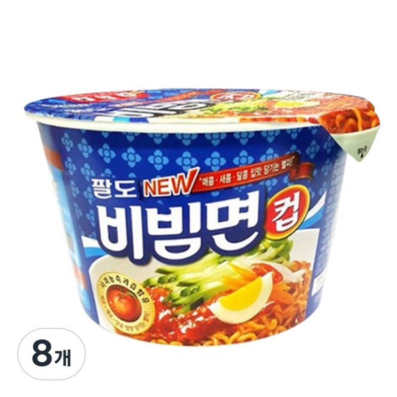 팔도 비빔면 컵 115g, 8개