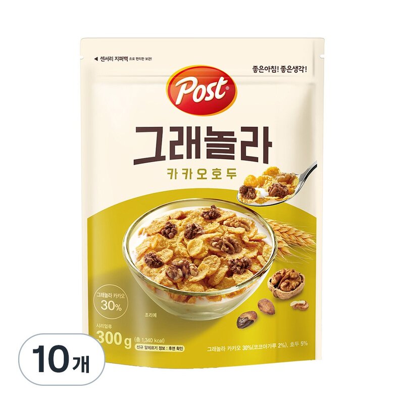 포스트 그래놀라 카카오호두, 300g, 2개