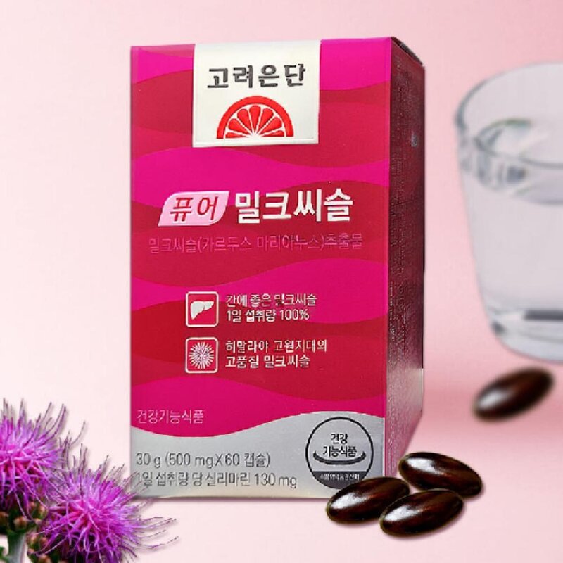 밀크씨슬 500mg X 60캡슐 고려은단 건강기능식품, 단품