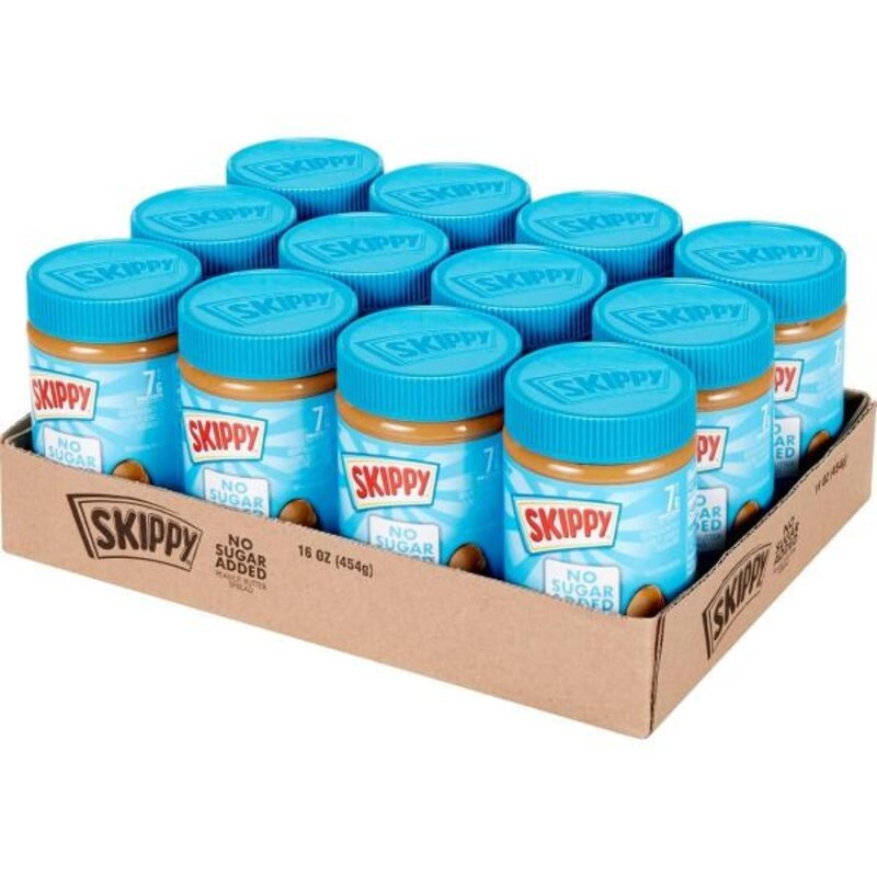 SKIPPY SKIPPY Peanut Butter Spread Creamy 16 oz (12 Pack) B08C9DYMC3