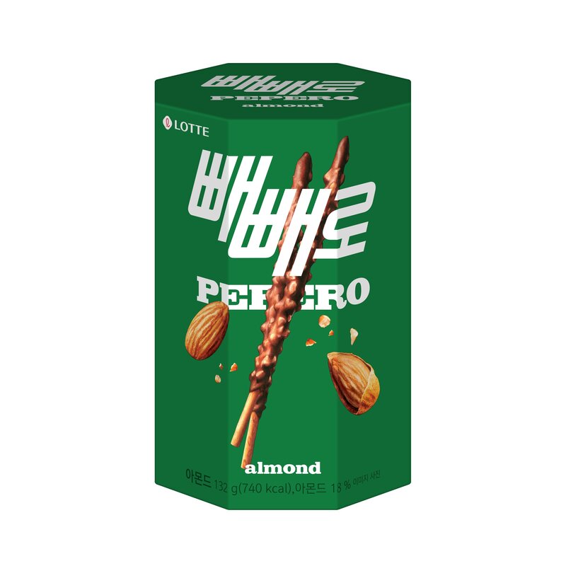 롯데제과 빼빼로 아몬드, 32g, 20개