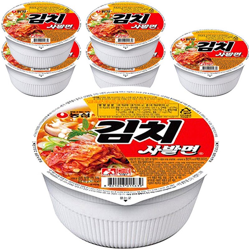 농심 김치 사발면 소컵 86g, 30개