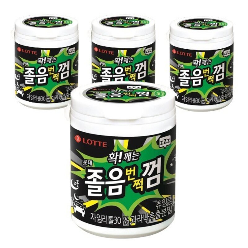 롯데 확 깨는 졸음 번쩍 껌, 87g, 8개