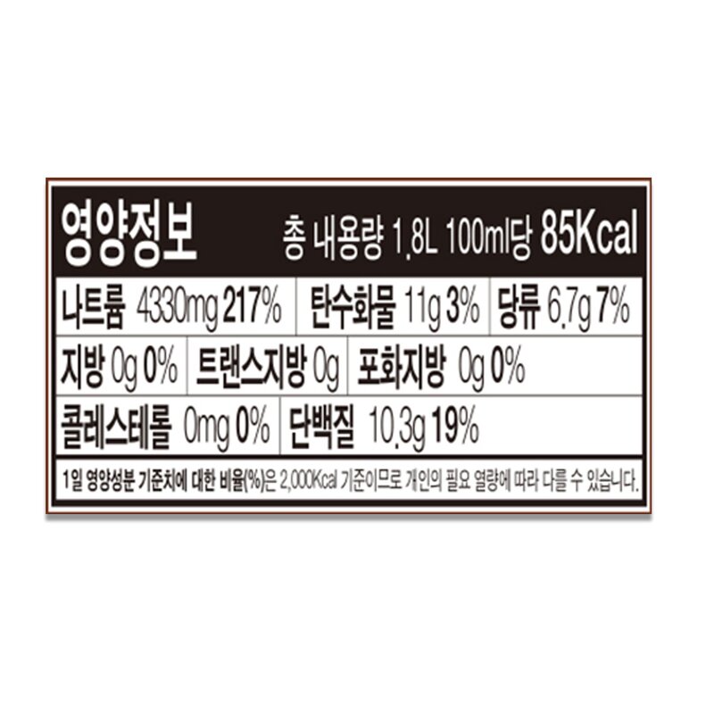 신앙촌 양조 생명물간장, 1.8L, 1개