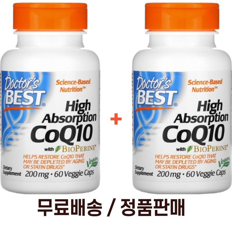 닥터스베스트 하이 앱솔션 CoQ10 200mg 베지 캡, 60정, 1개