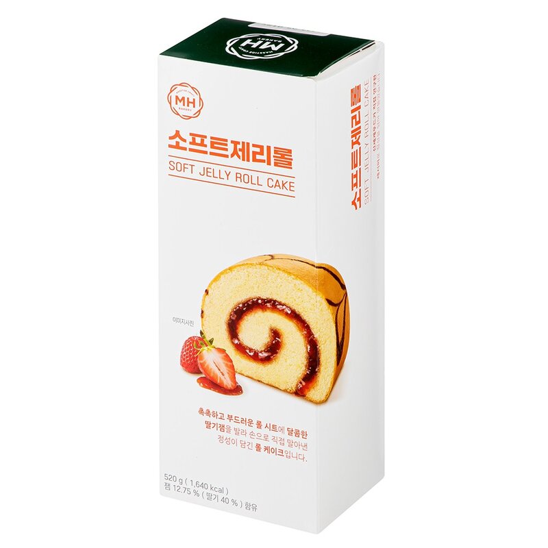 밀크앤허니 소프트제리롤, 520g, 2개