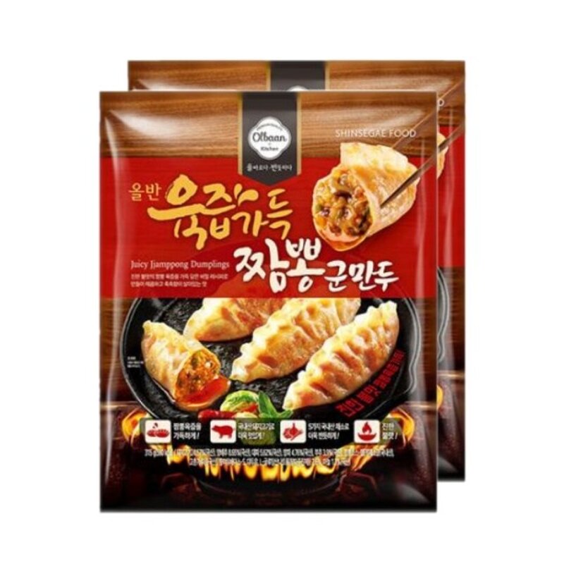 올반 육즙가득 짬뽕군만두, 315g, 2개