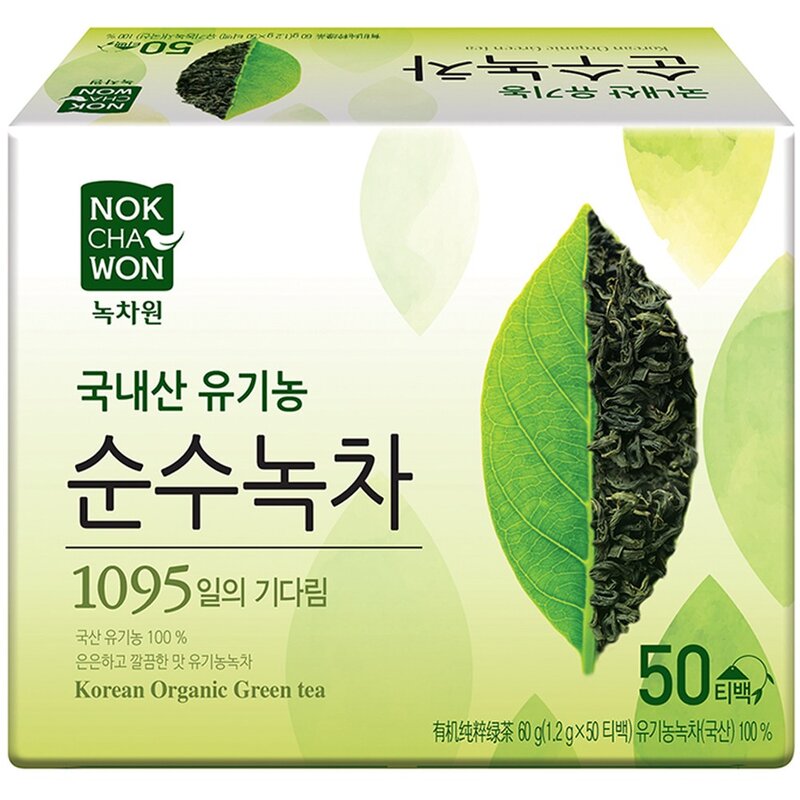 녹차원 유기농 순수녹차, 1.2g, 50개입, 2개