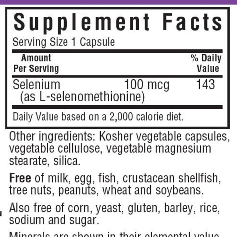 블루보넷 셀레늄 100mcg 브이캡 무설탕 비건 글루텐 프리, 1개, 90정