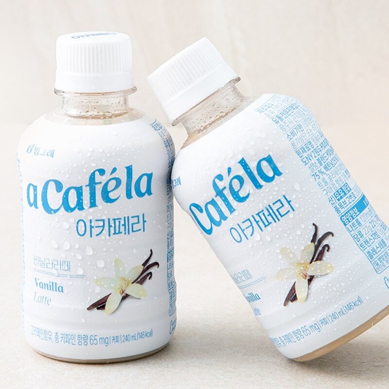 아카페라 바닐라라떼, 240ml, 20개