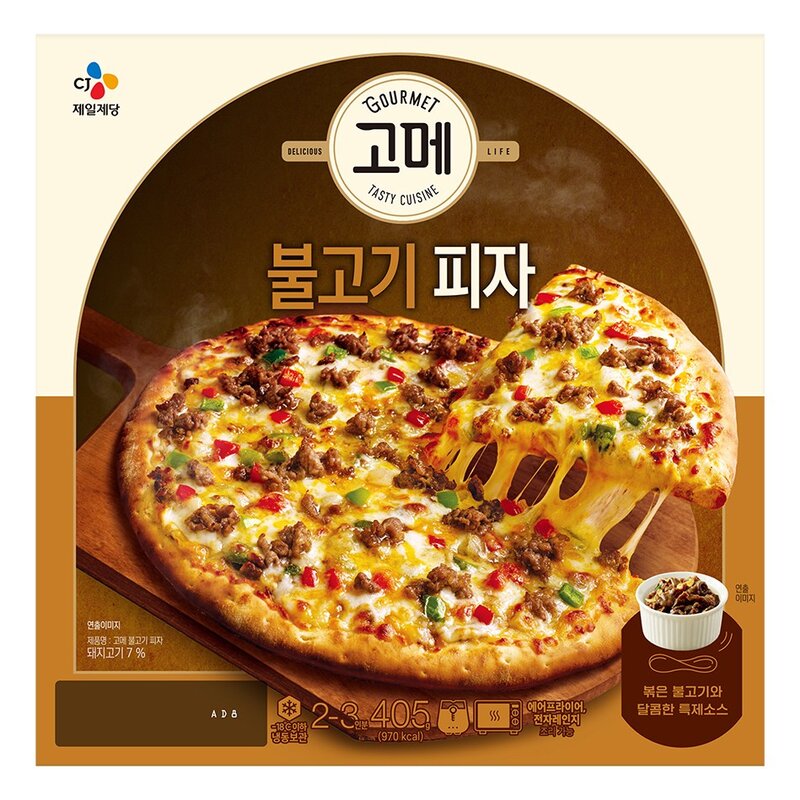 고메 클래식 불고기 피자 (냉동), 405g, 1개