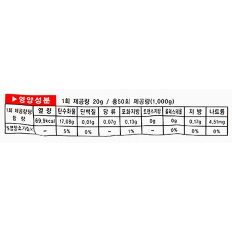 화미 납작한 당면, 1kg, 2개