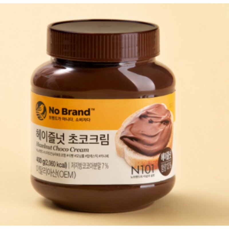 노브랜드 헤이즐넛 초코 크림 잼 400g, 3개