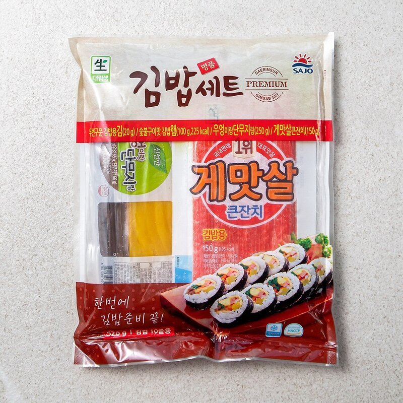 사조 명품 김밥재료 5종 세트, 520g, 2세트