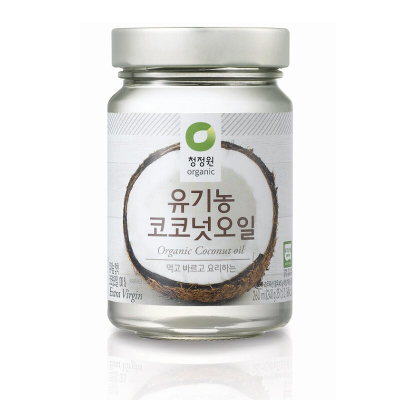 청정원 유기농 코코넛오일, 260ml, 2개